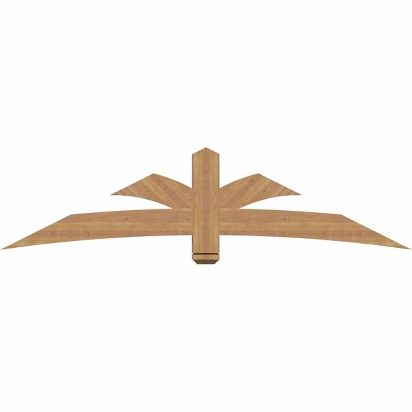 Ekena Millwork Davenport Timber Gable Bracket, Western Red Cedar, 84"W x 21"H x 3 1/2"D x 5 1/2"F, 6/12 Pitch GBW084X21X0406DAV00SWR - main